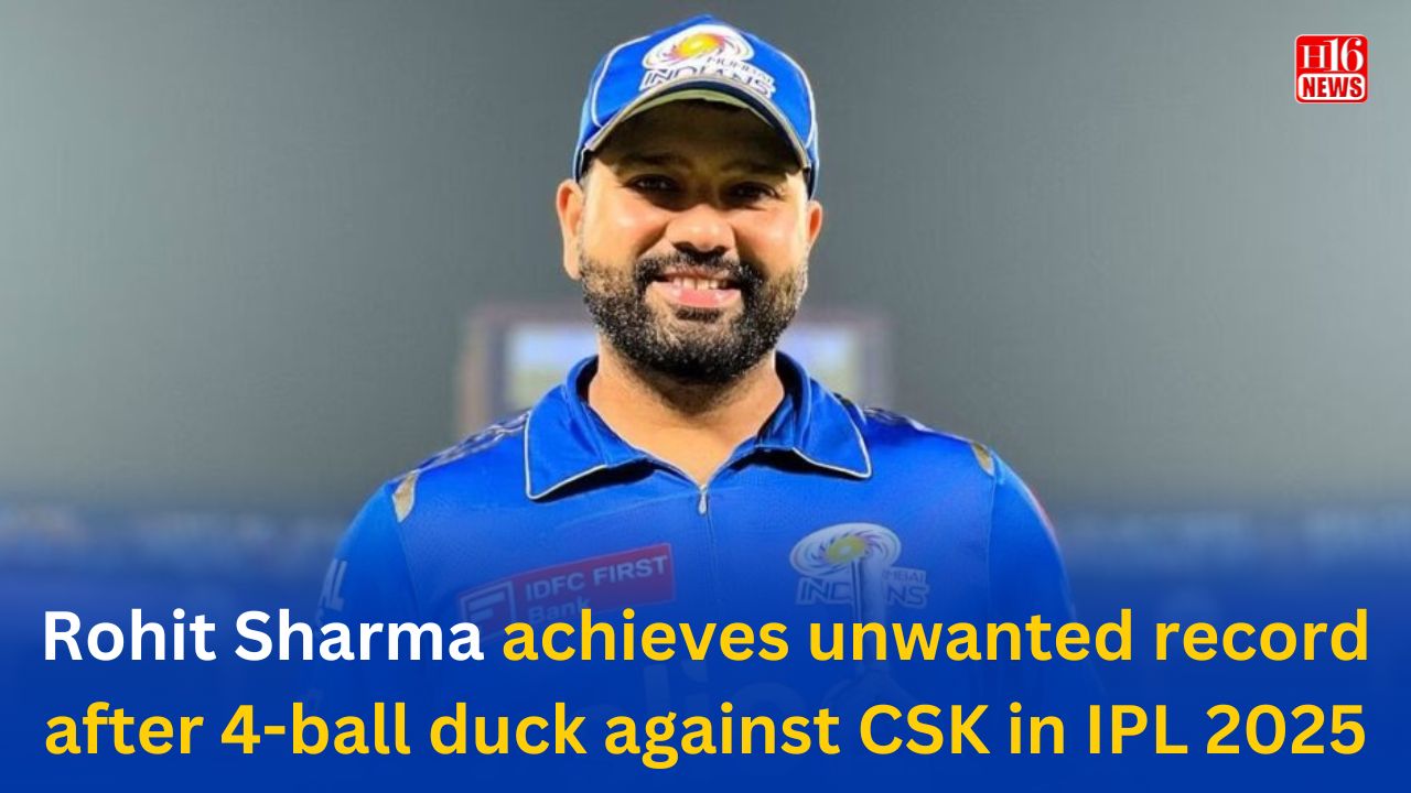 Rohit Sharma achieves unwanted record after 4-ball duck against CSK in IPL 2025